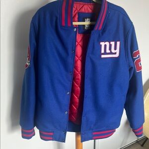 Football Season !!!! New York Giants  Classic style Bomber Jacket